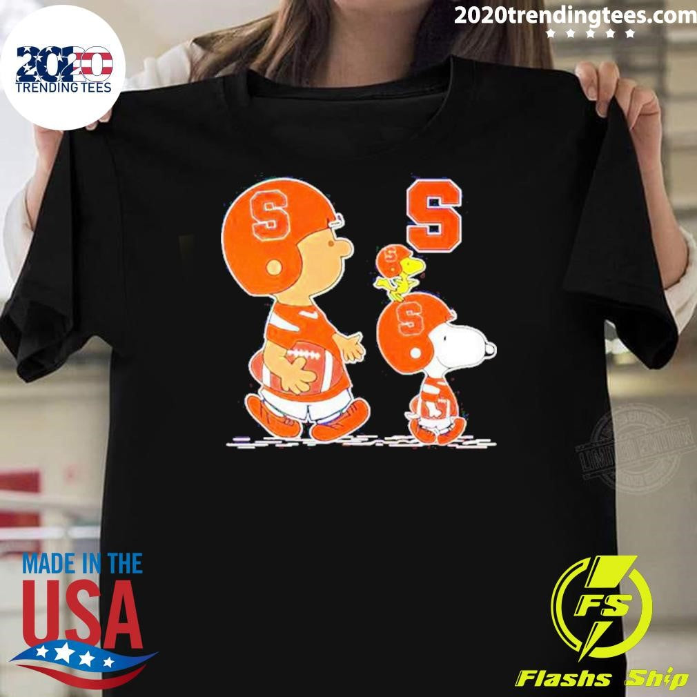 Premium charlie Brown Snoopy And Woodstock Syracuse - Adult & Kids T-Shirts, Sweatshirts & Hoodies apparel design preview 1