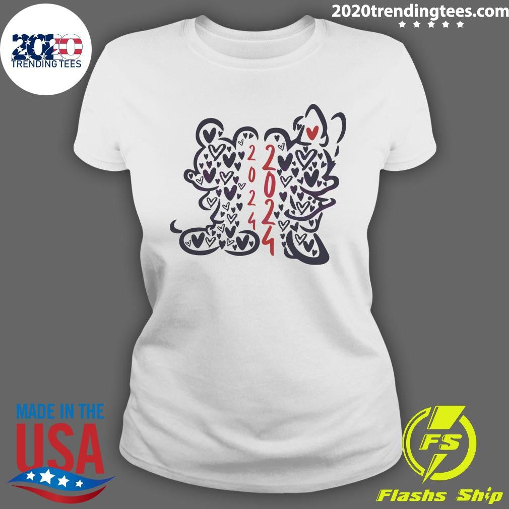 Premium couple Mouse 2024 Mickey Minnie - Adult & Kids T-Shirts, Sweatshirts & Hoodies apparel design preview 3