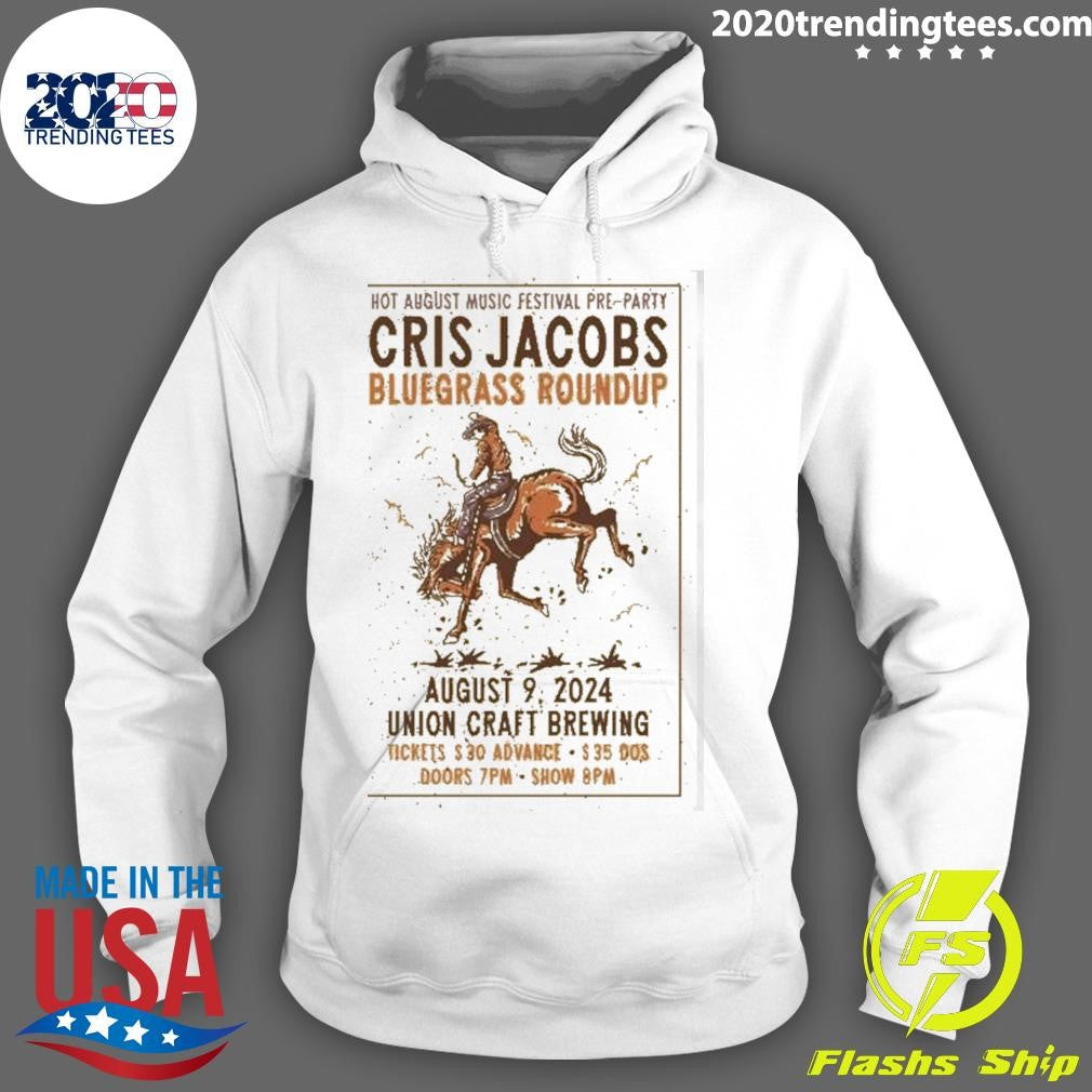 Premium cris Jacobs Union Craft Brewing Aug 9 2024 - Adult & Kids T-Shirts, Sweatshirts & Hoodies apparel design preview 2