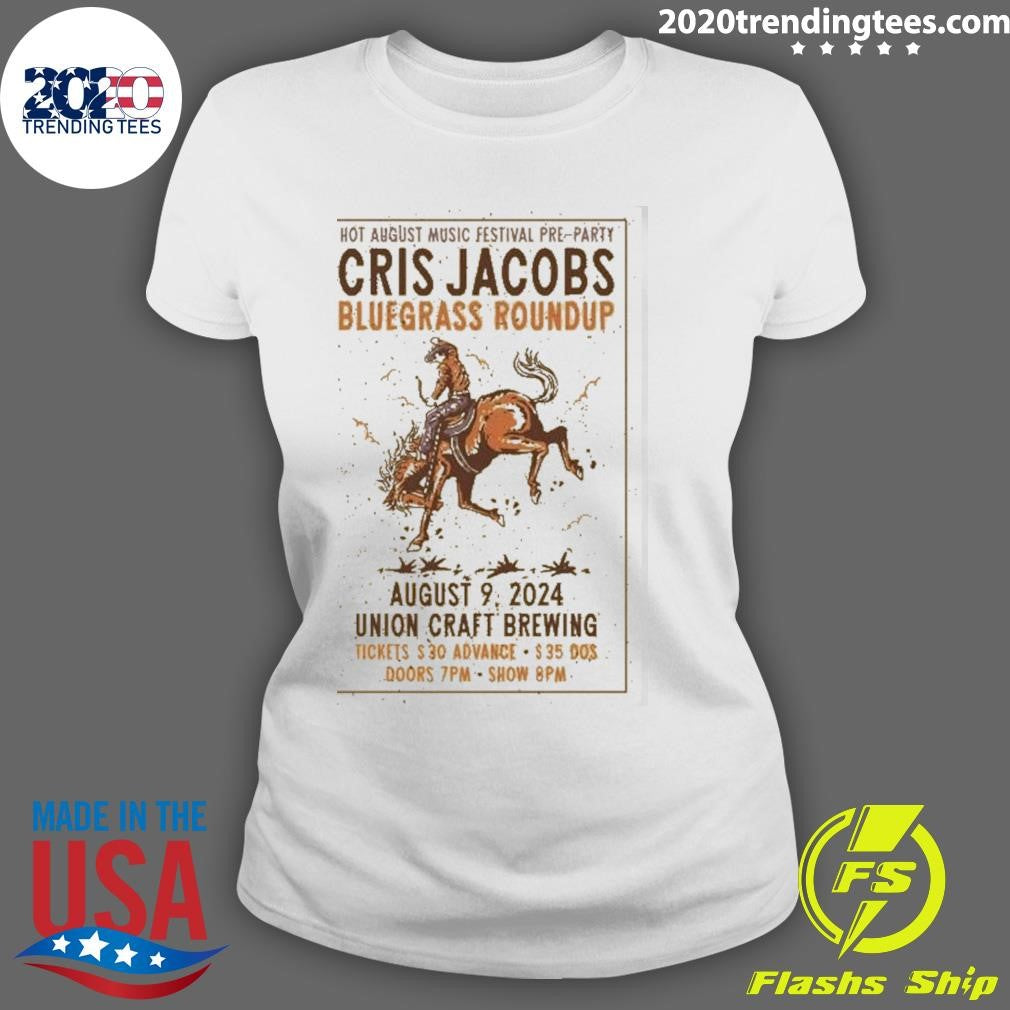 Premium cris Jacobs Union Craft Brewing Aug 9 2024 - Adult & Kids T-Shirts, Sweatshirts & Hoodies apparel design preview 3
