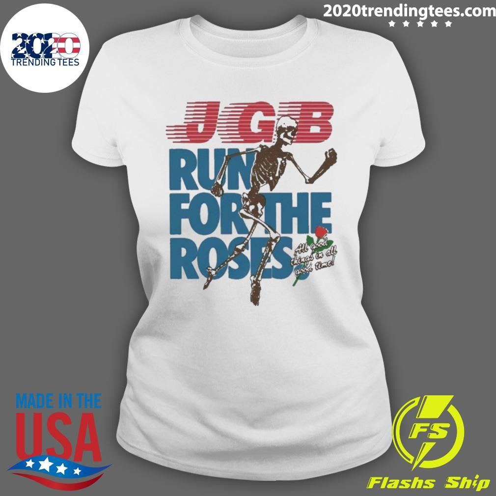 Premium jerry Garcia, Jgb Run For The Roses - Adult & Kids T-Shirts, Sweatshirts & Hoodies apparel design preview 3