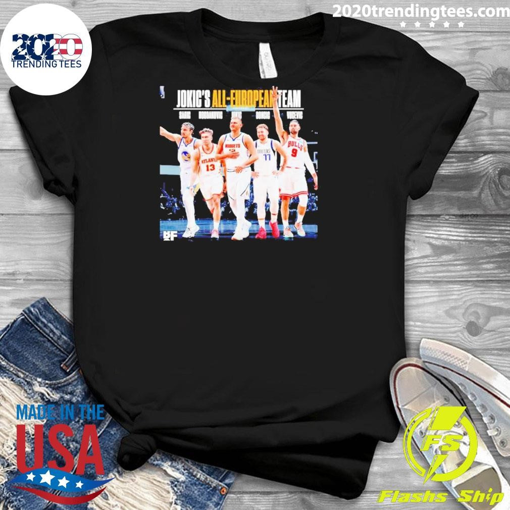Premium jokic's All-european Team Poster - Adult & Kids T-Shirts, Sweatshirts & Hoodies apparel design preview 3