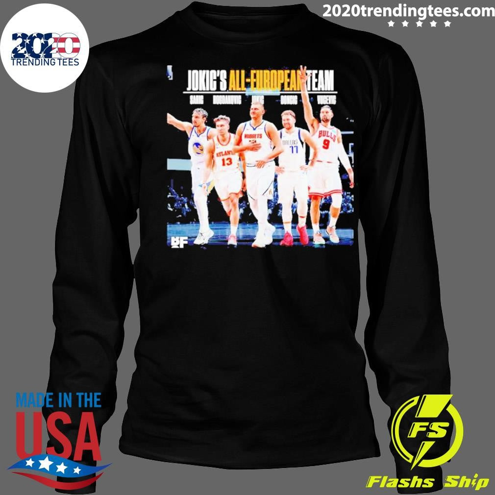 Premium jokic's All-european Team Poster - Adult & Kids T-Shirts, Sweatshirts & Hoodies apparel design preview 4