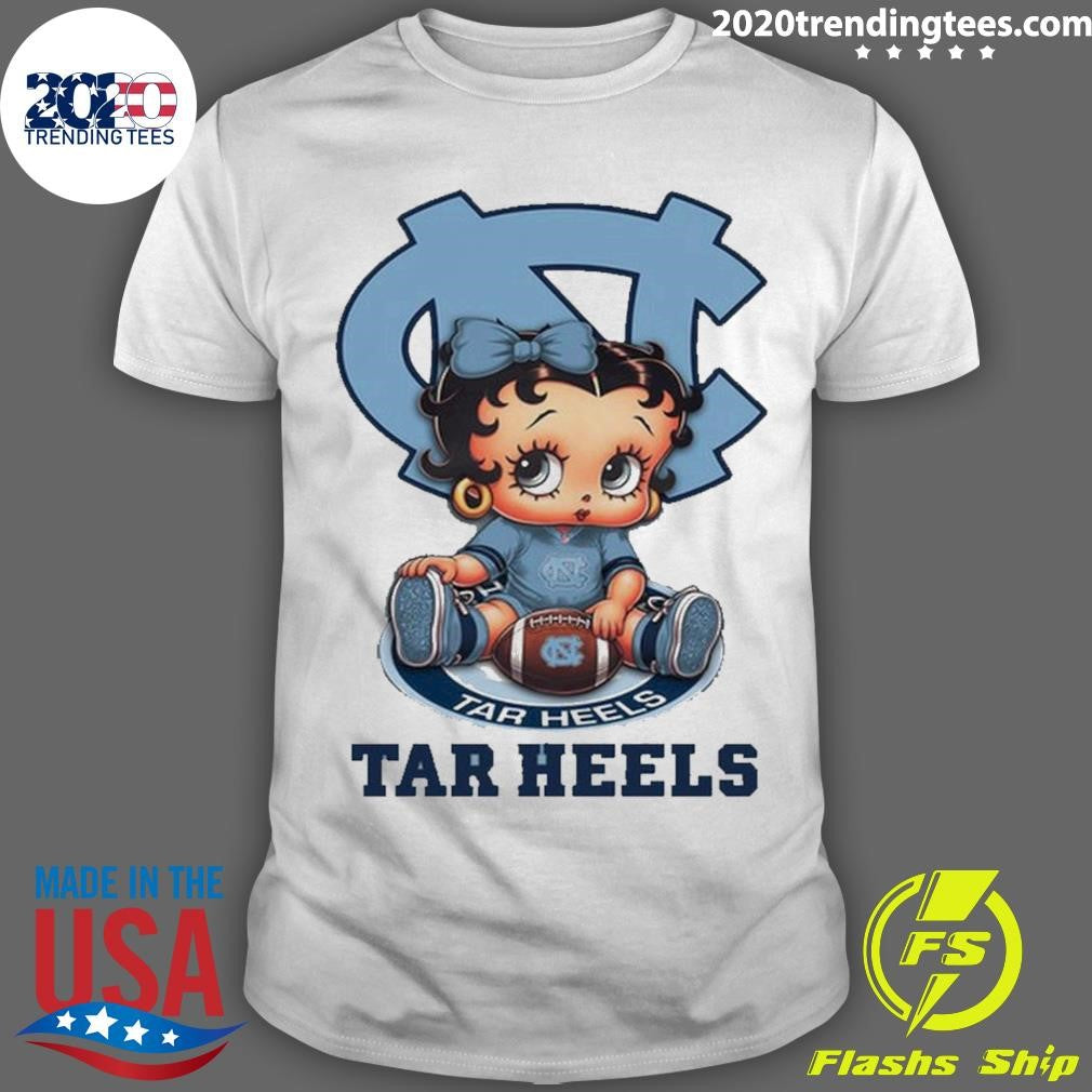 Premium ncaa North Carolina Boop Football Betty - Adult & Kids T-Shirts, Sweatshirts & Hoodies apparel design preview 1