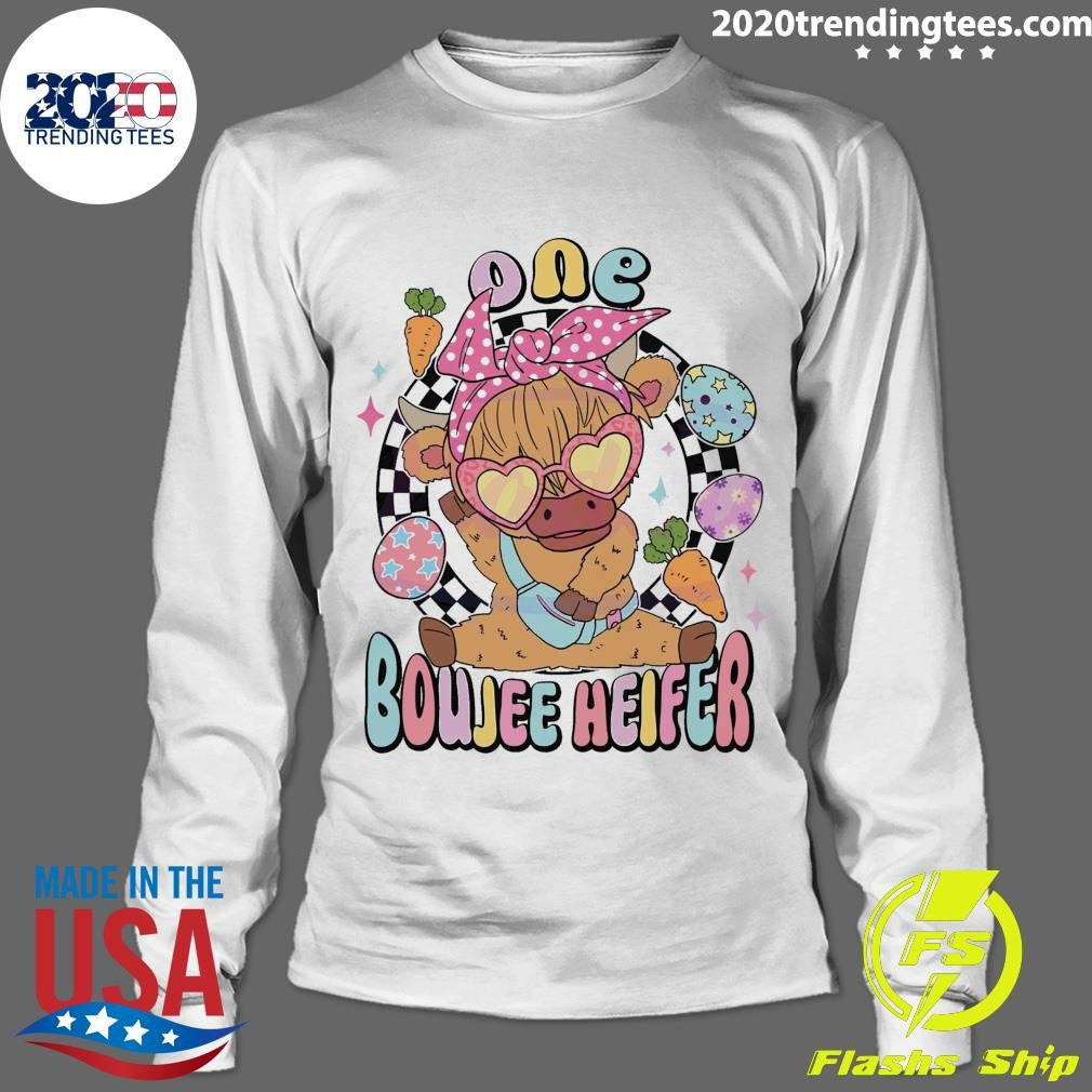 Premium one Boujee Heifer Easter Cow - Adult & Kids T-Shirts, Sweatshirts & Hoodies apparel design preview 4