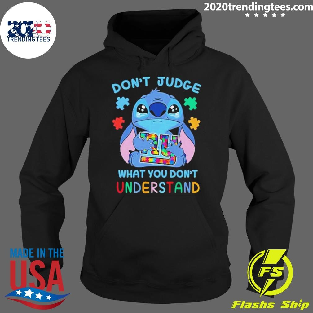Premium stitch New York Giants Autism Awareness Don't - Adult & Kids T-Shirts, Sweatshirts & Hoodies apparel design preview 2
