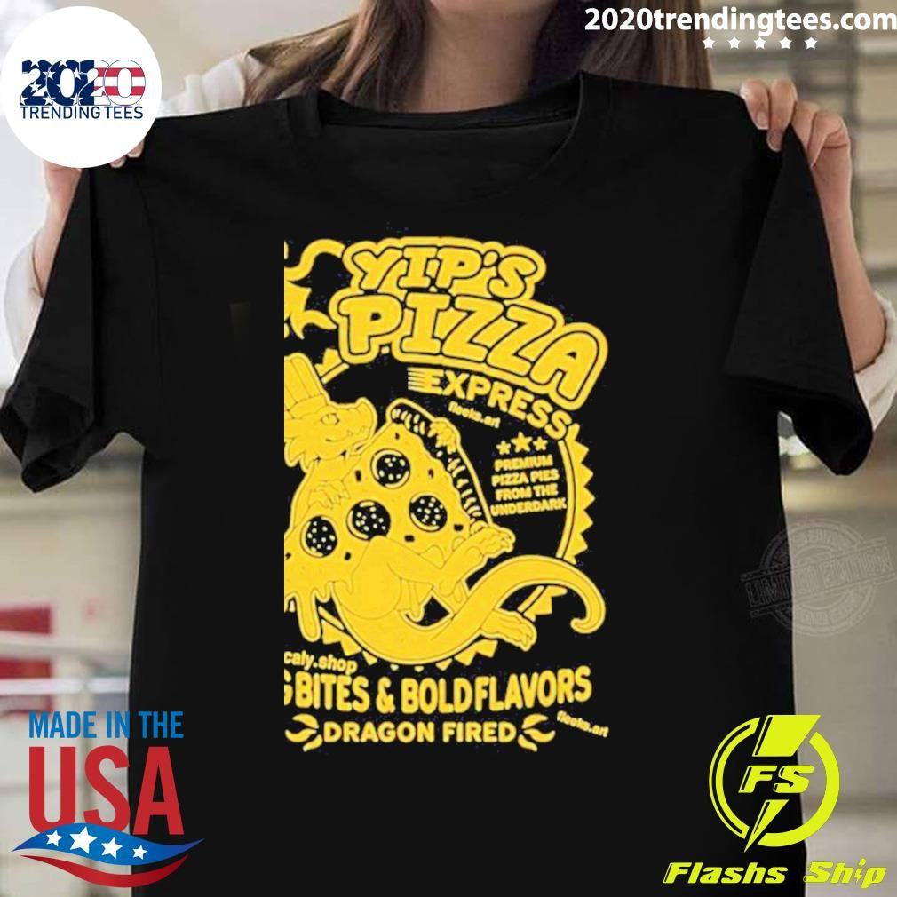 Premium yip's Pizza Big Bites Bold Flavors - Adult & Kids T-Shirts, Sweatshirts & Hoodies apparel design preview 1