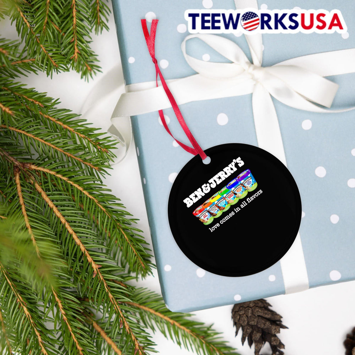 Pride Ben And Jerry's Love Comes In All Flavors - Adult & Kids T-Shirts, Sweatshirts & Hoodies apparel design preview 4