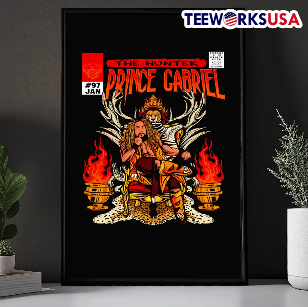 Prince Gabriel The Hunter Comic Cover - Adult & Kids T-Shirts, Sweatshirts & Hoodies apparel design preview 5