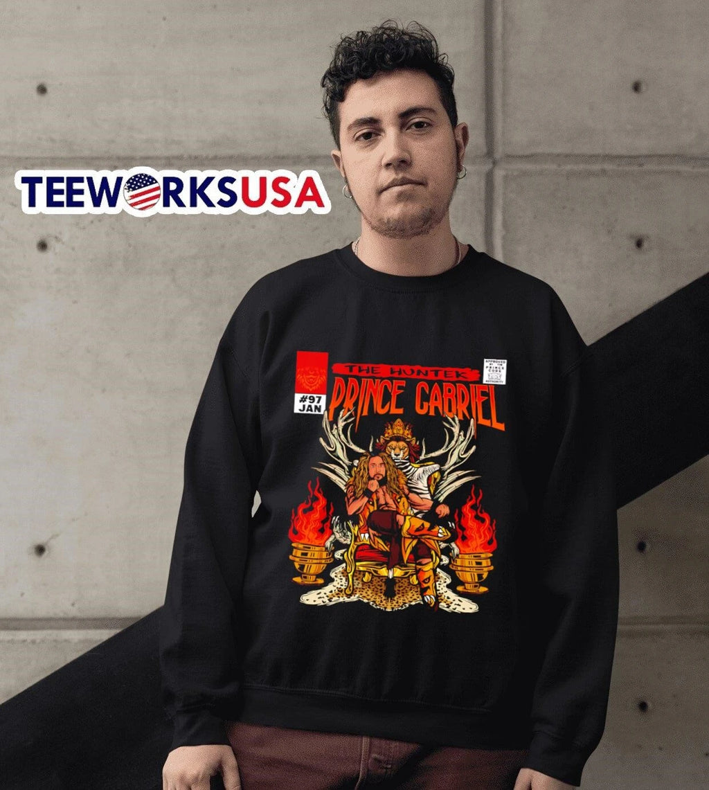 Prince Gabriel The Hunter Comic Cover - Adult & Kids T-Shirts, Sweatshirts & Hoodies apparel design preview 6