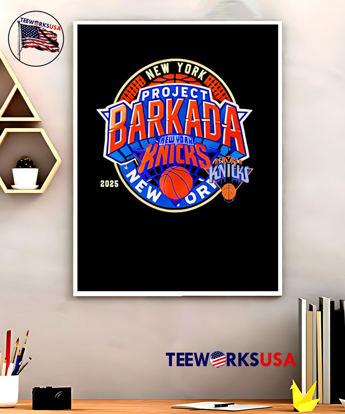 Project Barkada New York Knicks logo - Adult & Kids T-Shirts, Sweatshirts & Hoodies apparel design preview 5