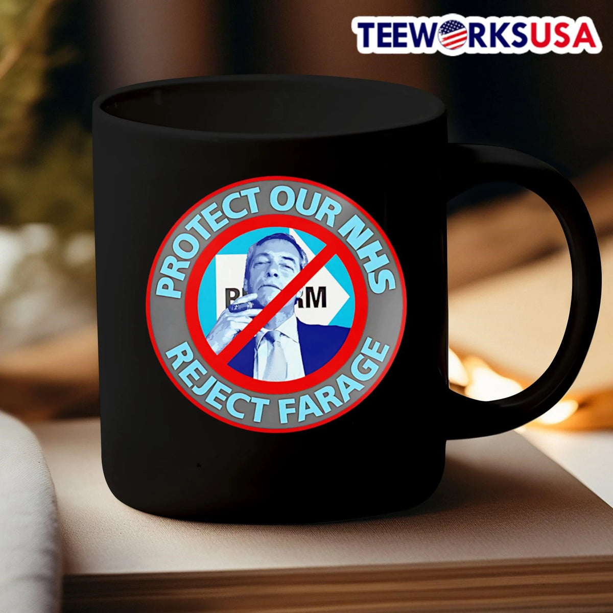 Protect Our NHS Reject Farage Nigel - Adult & Kids T-Shirts, Sweatshirts & Hoodies apparel design preview 3