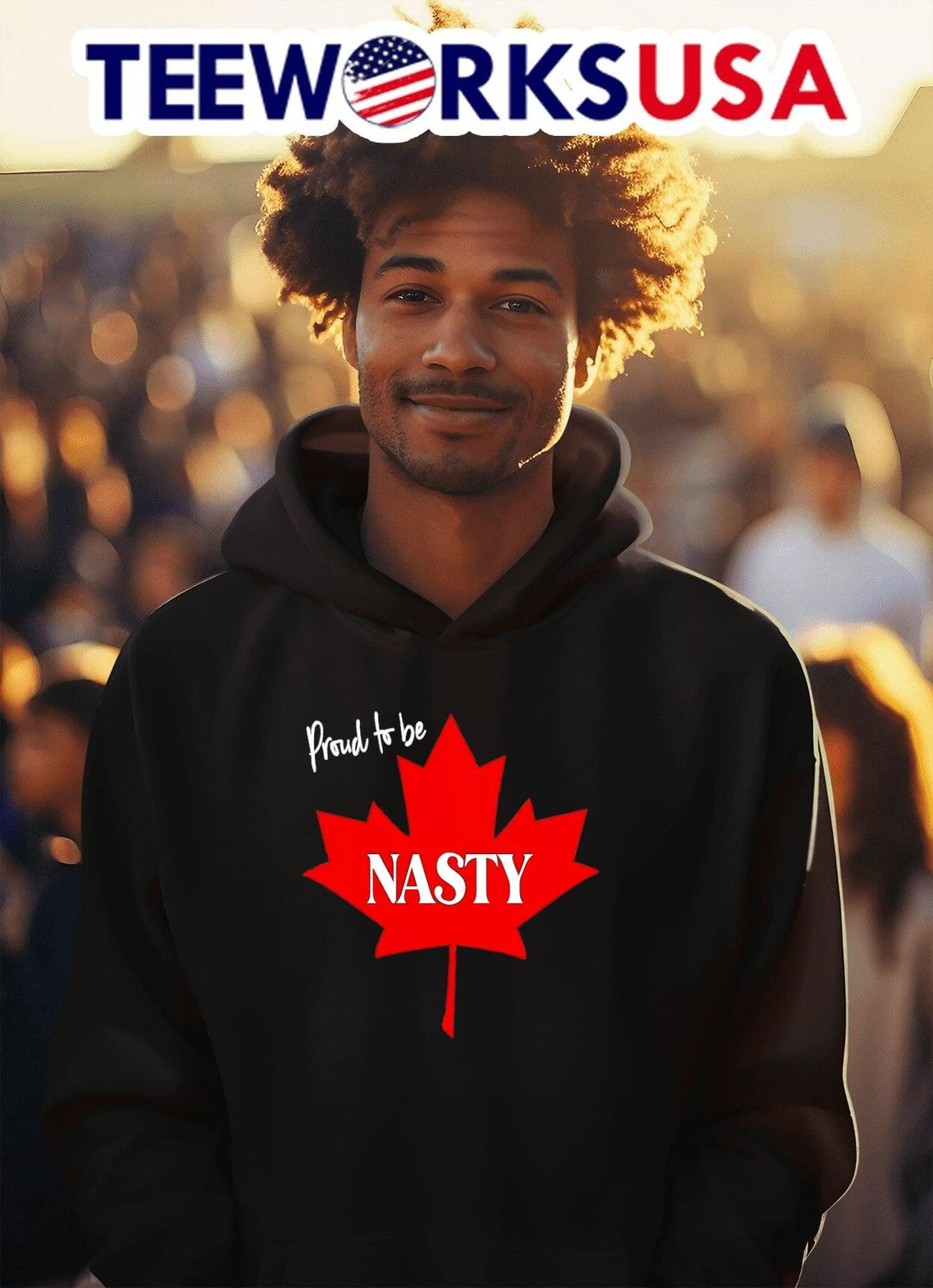 Proud to be Nasty Maple Leaf - Adult & Kids T-Shirts, Sweatshirts & Hoodies apparel design preview 2