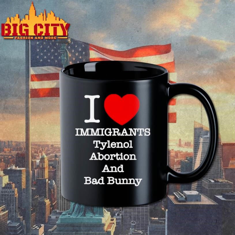 Punk Revolution I Love Immigrants Tylenol Abortion - Adult & Kids T-Shirts, Sweatshirts & Hoodies apparel design preview 3
