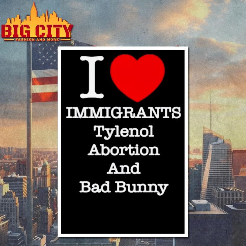 Punk Revolution I Love Immigrants Tylenol Abortion - Adult & Kids T-Shirts, Sweatshirts & Hoodies apparel design preview 4