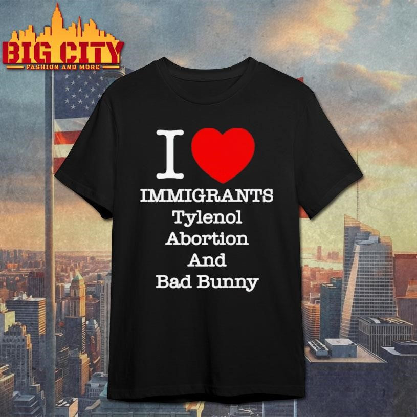 Punk Revolution I Love Immigrants Tylenol Abortion - Adult & Kids T-Shirts, Sweatshirts & Hoodies apparel design preview 1