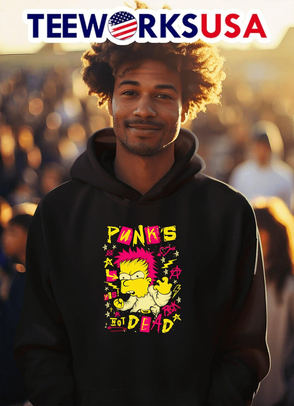 Punk's not dead - Adult & Kids T-Shirts, Sweatshirts & Hoodies apparel design preview 2