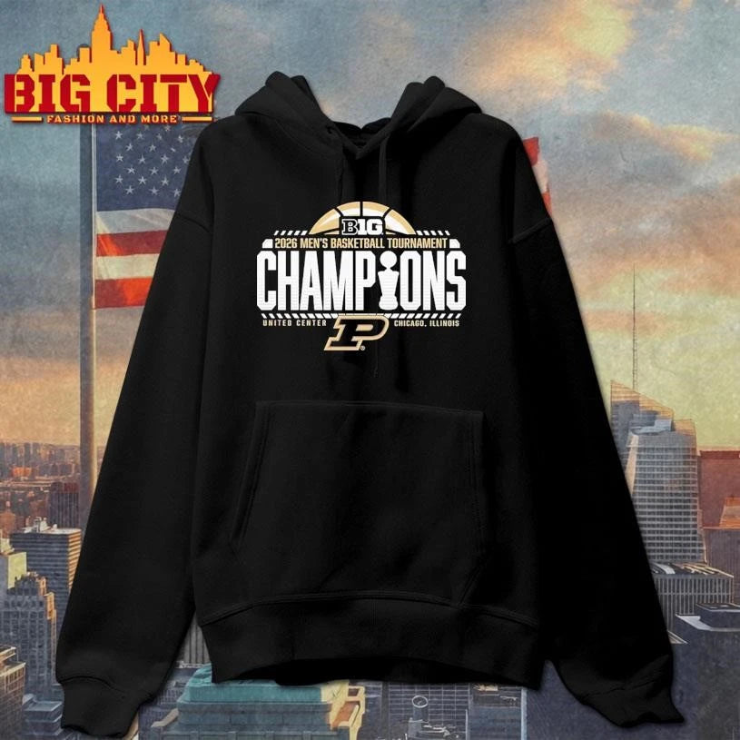 Purdue Boilermakers 2026 Big Ten Men's Basketball - Adult & Kids T-Shirts, Sweatshirts & Hoodies apparel design preview 2