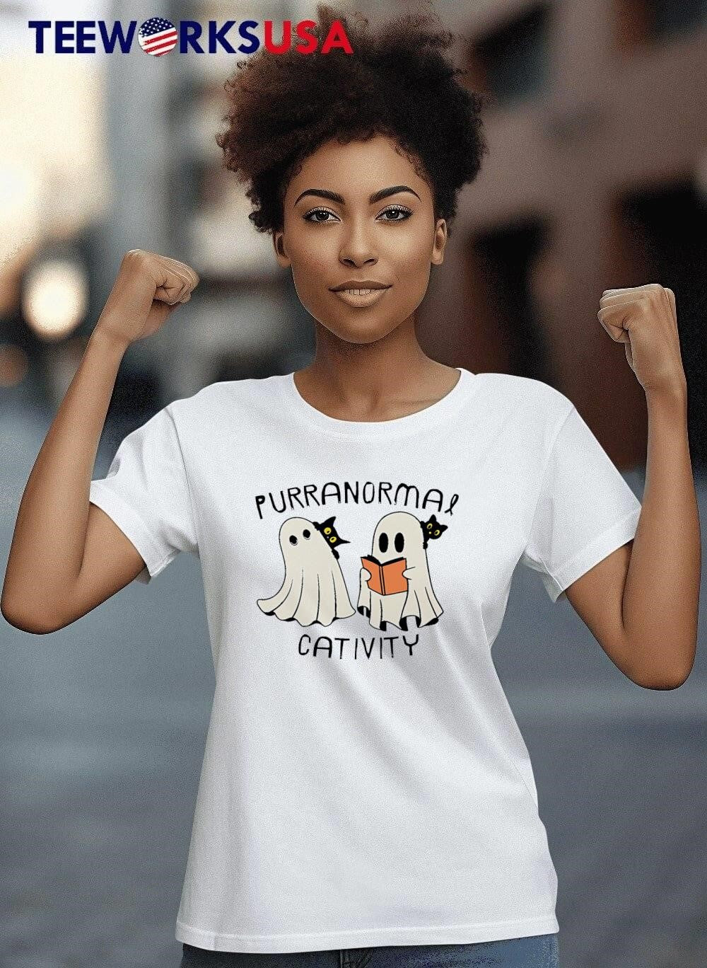 Purranormal Activity halloween ghost - Adult & Kids T-Shirts, Sweatshirts & Hoodies apparel design preview 8