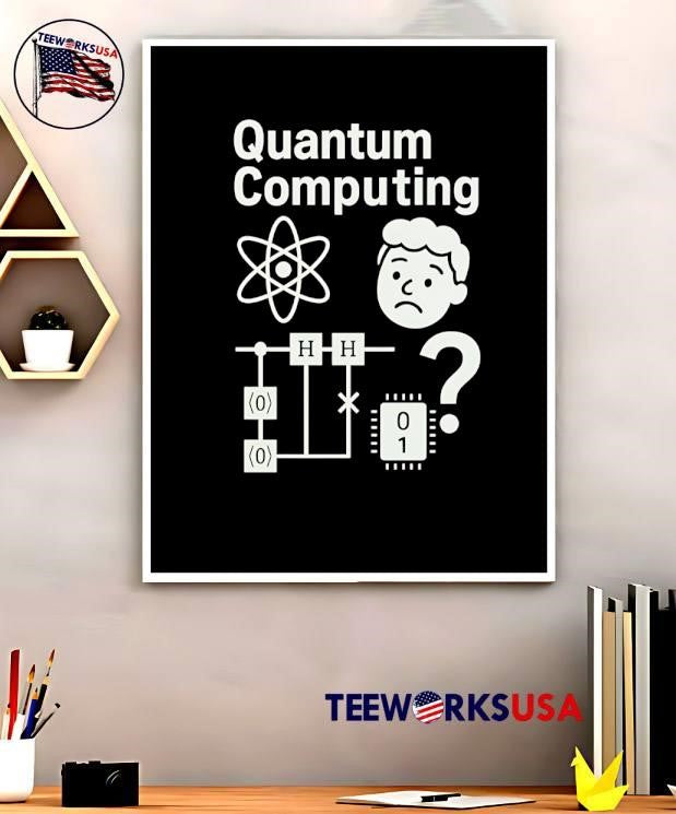 Quantum Computing Atom Circuit Board Question Mark - Adult & Kids T-Shirts, Sweatshirts & Hoodies apparel design preview 5
