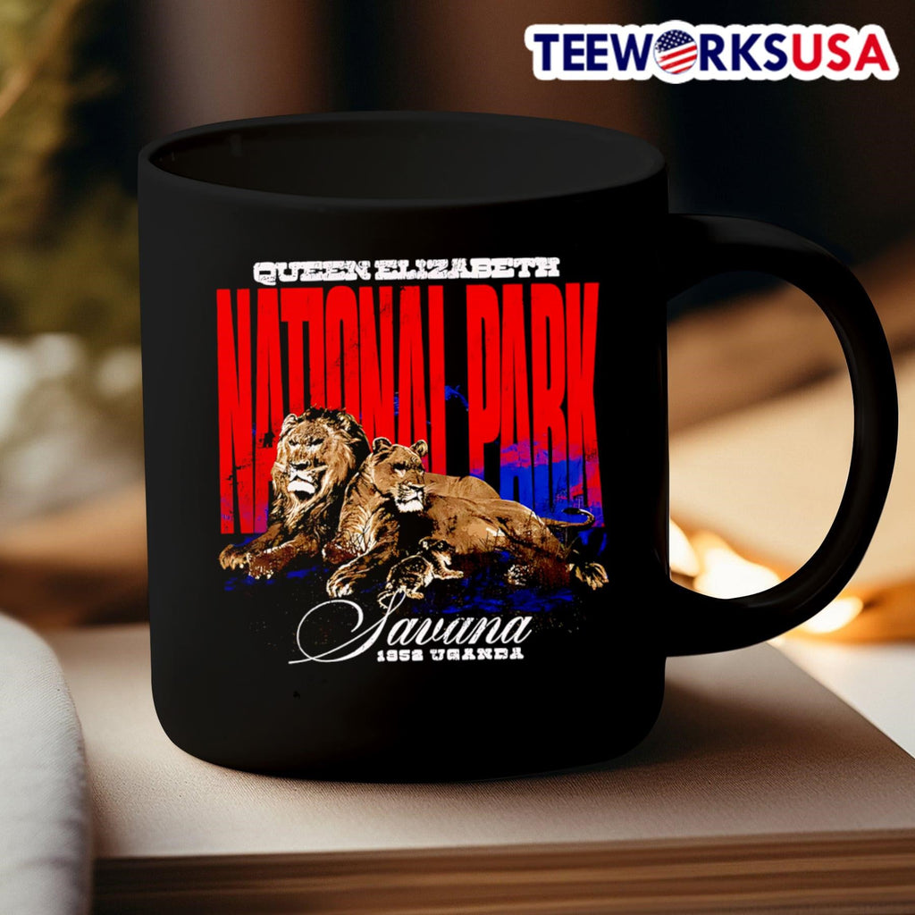 Queen Elizabeth National Park - Adult & Kids T-Shirts, Sweatshirts & Hoodies apparel design preview 3