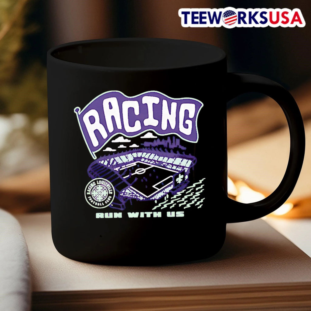 Racing Louisville Football Club Run With Us Stadium - Adult & Kids T-Shirts, Sweatshirts & Hoodies apparel design preview 3