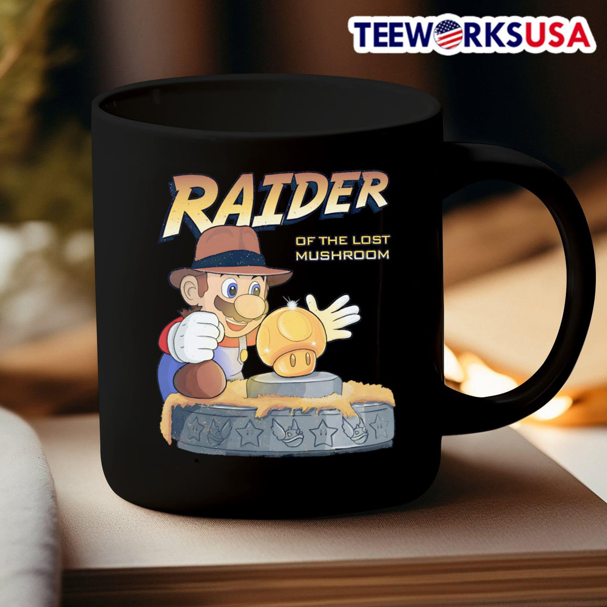 Raider of the lost mushroom Super Mario - Adult & Kids T-Shirts, Sweatshirts & Hoodies apparel design preview 3