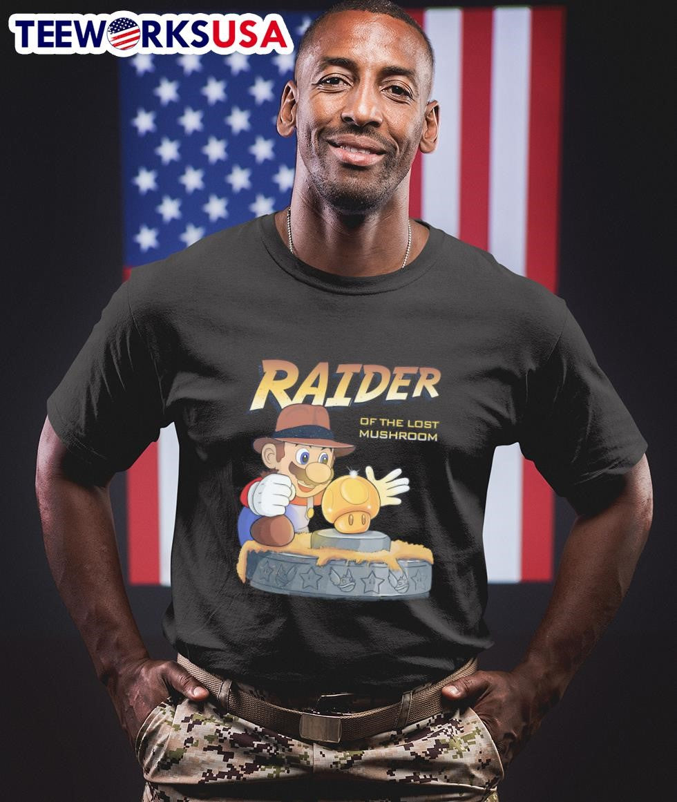 Raider of the lost mushroom Super Mario - Adult & Kids T-Shirts, Sweatshirts & Hoodies apparel design preview 1