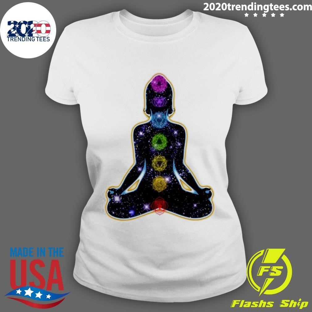 Rainbow Chakras Christmas - Adult & Kids T-Shirts, Sweatshirts & Hoodies apparel design preview 3