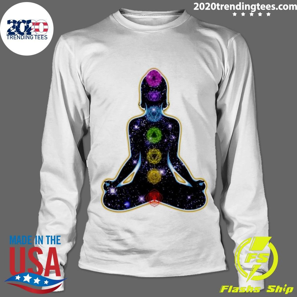 Rainbow Chakras Christmas - Adult & Kids T-Shirts, Sweatshirts & Hoodies apparel design preview 4