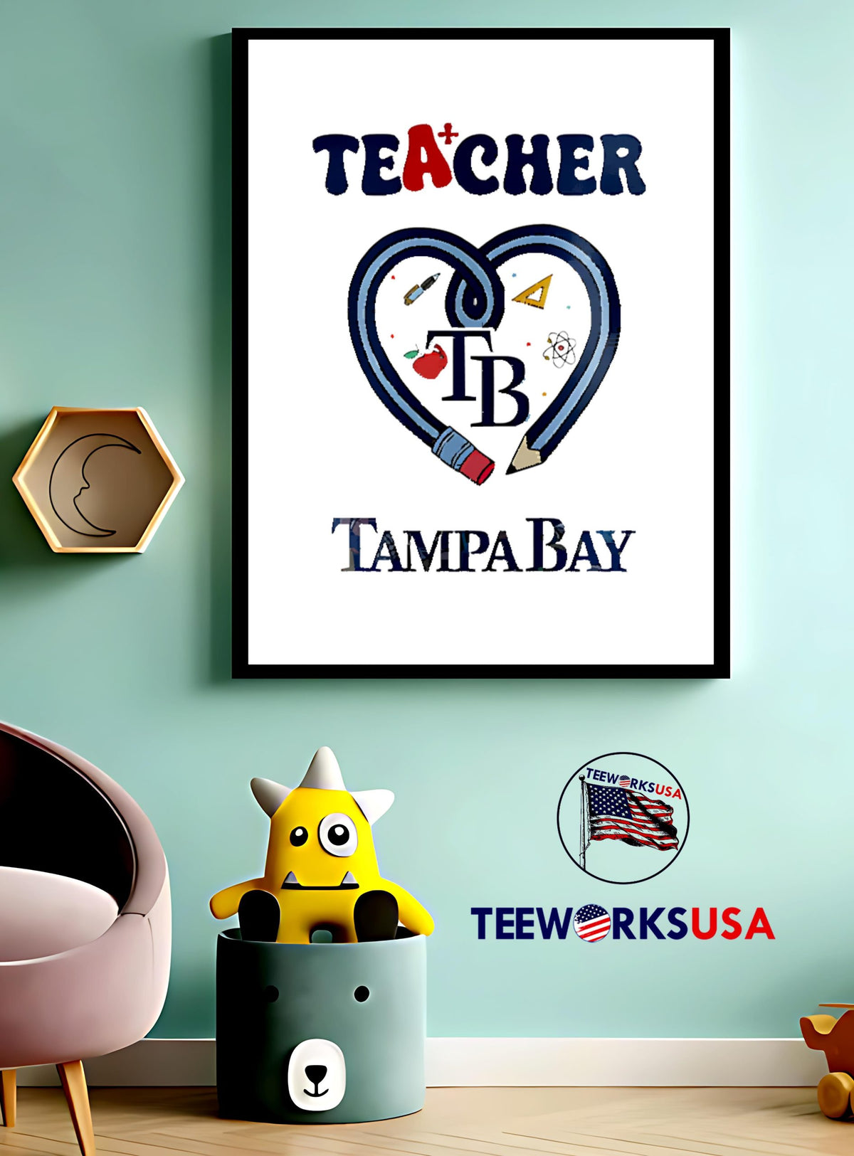 Rays Teacher Appreciation Week 2025 - Adult & Kids T-Shirts, Sweatshirts & Hoodies apparel design preview 3