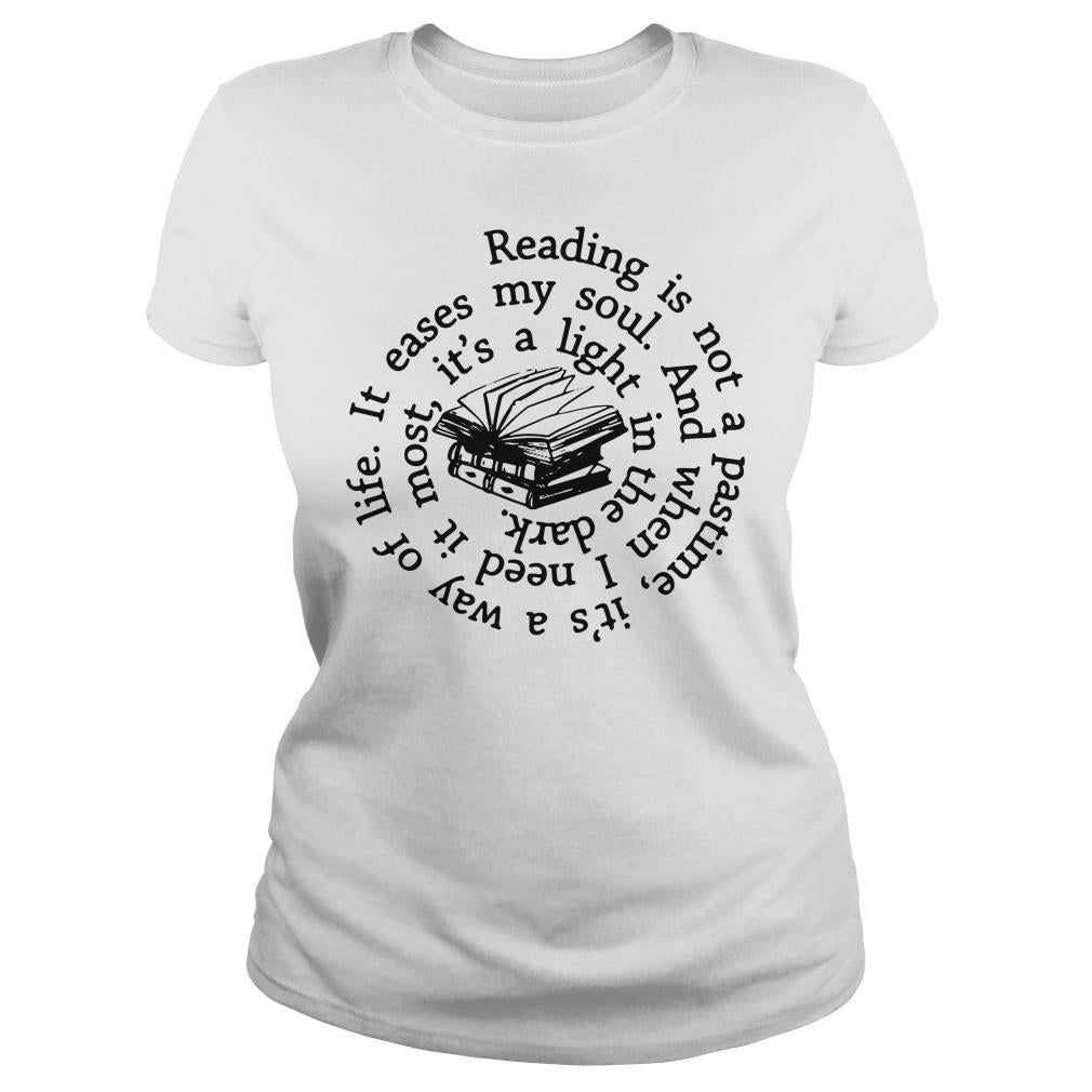 Reading is not a pastime - Adult & Kids T-Shirts, Sweatshirts & Hoodies apparel design preview 2