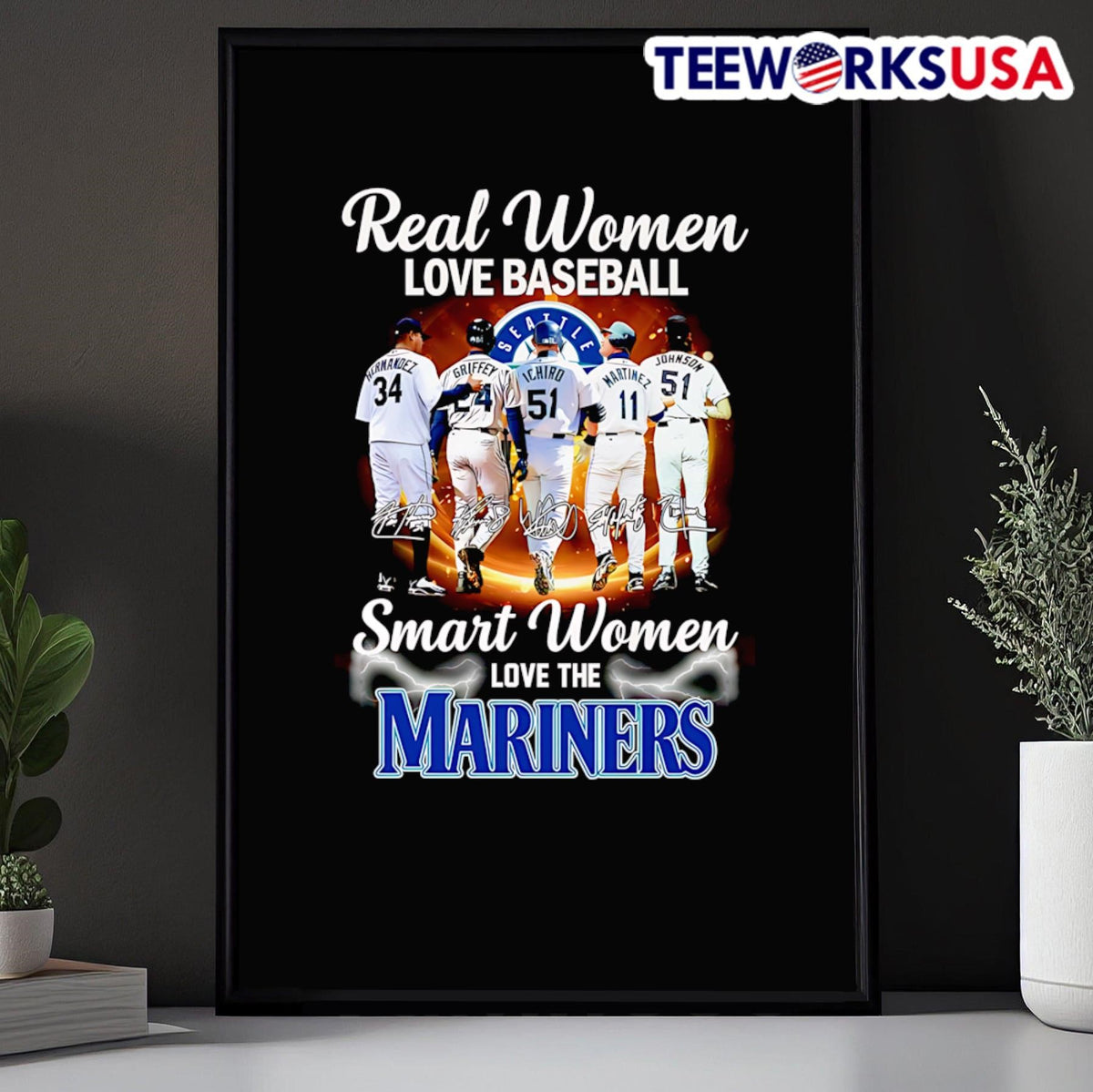 Real women love baseball smart the Marines - Adult & Kids T-Shirts, Sweatshirts & Hoodies apparel design preview 5