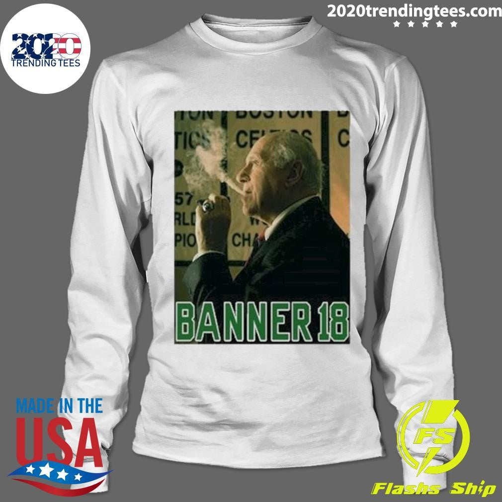 Red Auerbach Banner 18 - Adult & Kids T-Shirts, Sweatshirts & Hoodies apparel design preview 4
