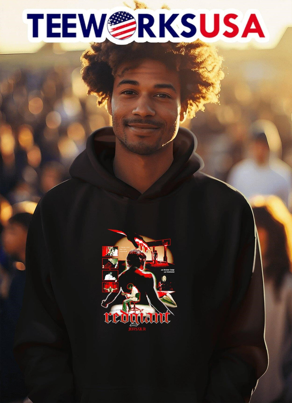Red Giant Jeff Satur - Adult & Kids T-Shirts, Sweatshirts & Hoodies apparel design preview 2