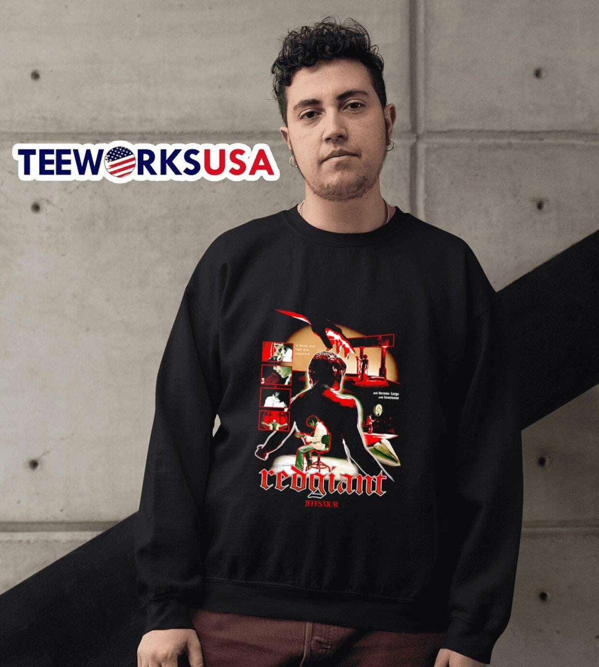 Red Giant Jeff Satur - Adult & Kids T-Shirts, Sweatshirts & Hoodies apparel design preview 6