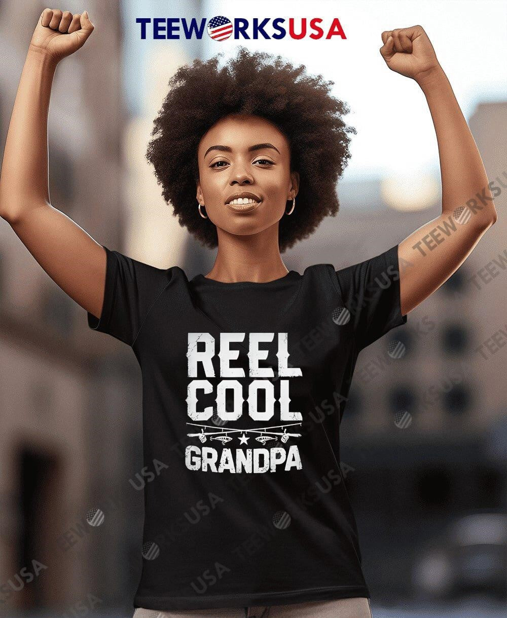 Reel cool grandpa retro - Adult & Kids T-Shirts, Sweatshirts & Hoodies apparel design preview 4