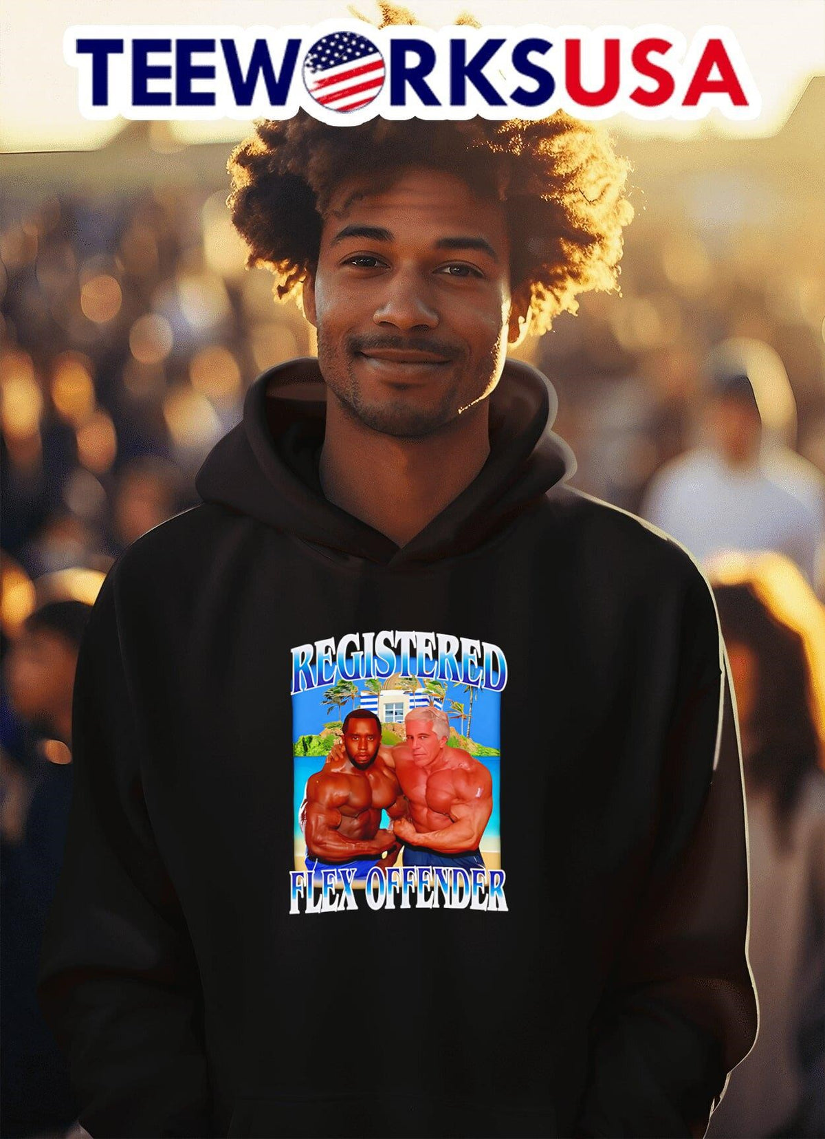 Registered Flex Offender - Adult & Kids T-Shirts, Sweatshirts & Hoodies apparel design preview 2