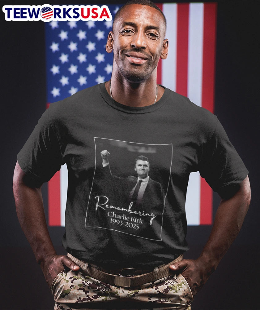 Remembering Charlie Kirk's Legacy One Year Passing - Adult & Kids T-Shirts, Sweatshirts & Hoodies apparel design preview 1