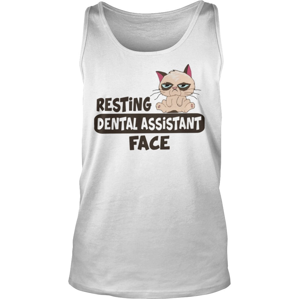 Resting Dental Assistant Face Cats - Adult & Kids T-Shirts, Sweatshirts & Hoodies apparel design preview 3