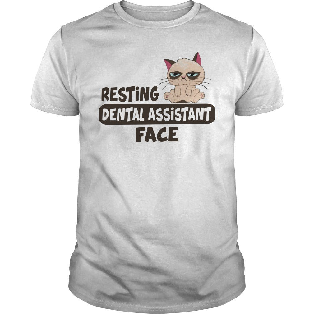 Resting Dental Assistant Face Cats - Adult & Kids T-Shirts, Sweatshirts & Hoodies apparel design preview 1