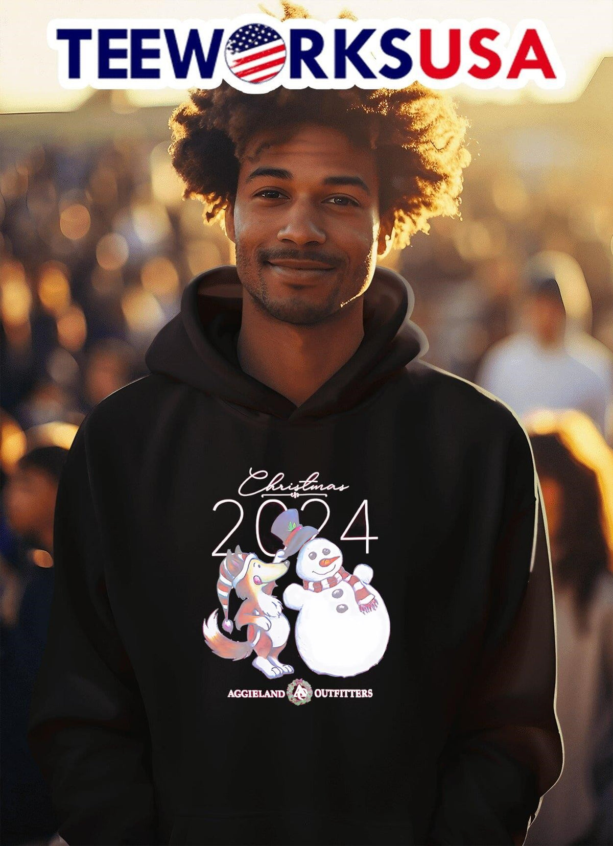 Reveille 2024 Remi Christmas Texas A&M Aggies - Adult & Kids T-Shirts, Sweatshirts & Hoodies apparel design preview 2