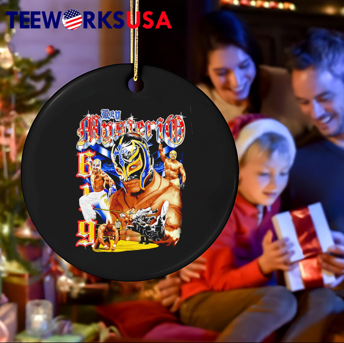 Rey Mysterio graphic art - Adult & Kids T-Shirts, Sweatshirts & Hoodies apparel design preview 4