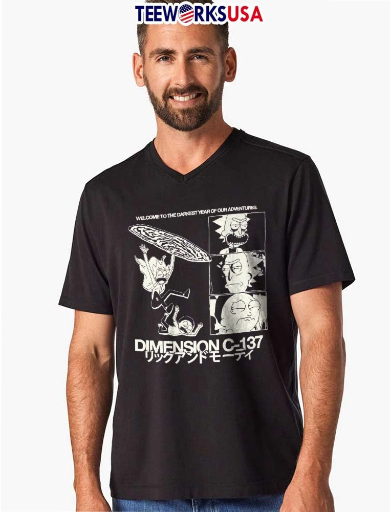 Rick And Morty Welcome To The Darkest Year Of Our - Adult & Kids T-Shirts, Sweatshirts & Hoodies apparel design preview 8
