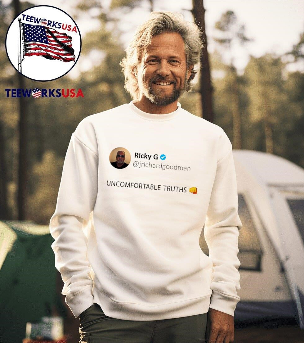 Ricky G Uncomfortable truths - Adult & Kids T-Shirts, Sweatshirts & Hoodies apparel design preview 3