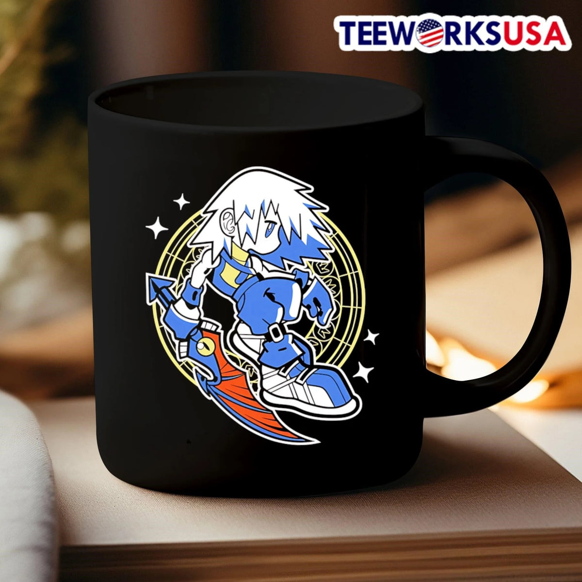 Riku with Way to the Dawn Keyblade Kingdom Hearts - Adult & Kids T-Shirts, Sweatshirts & Hoodies apparel design preview 3