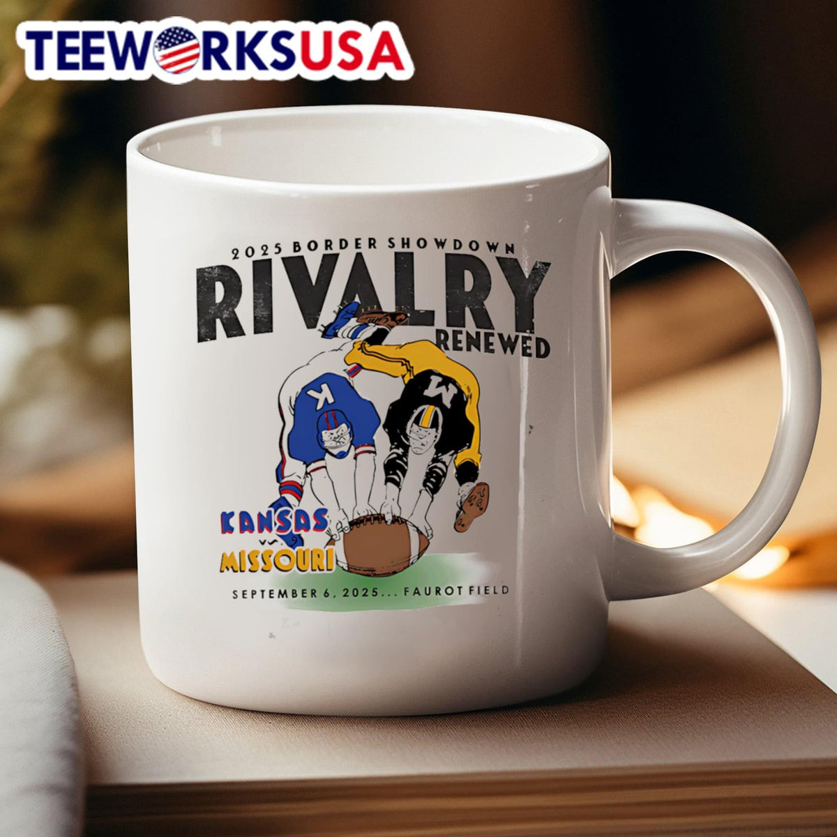 Rivalry Renewed Border Showdown 2025 Kansas vs - Adult & Kids T-Shirts, Sweatshirts & Hoodies apparel design preview 4