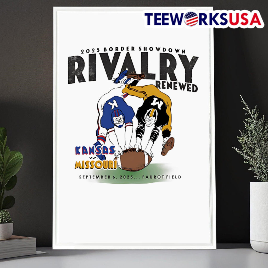 Rivalry Renewed Border Showdown 2025 Kansas vs - Adult & Kids T-Shirts, Sweatshirts & Hoodies apparel design preview 6