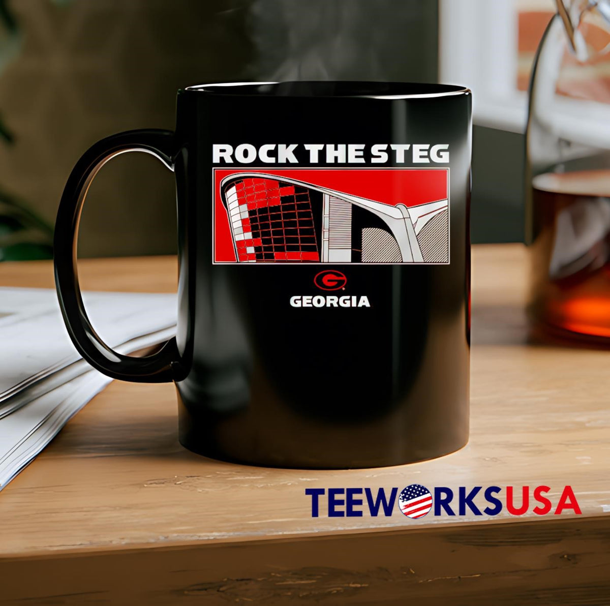 Rock the Steg Georgia Bulldogs - Adult & Kids T-Shirts, Sweatshirts & Hoodies apparel design preview 2