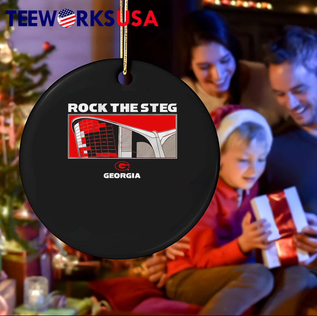 Rock the Steg Georgia Bulldogs - Adult & Kids T-Shirts, Sweatshirts & Hoodies apparel design preview 4